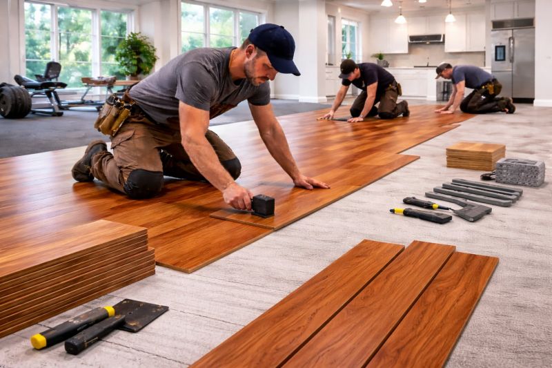 Cherry Floor Installation in Hyattsville, MD