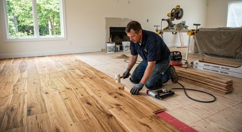 Hickory Floor Installation in Fairfax County, VA