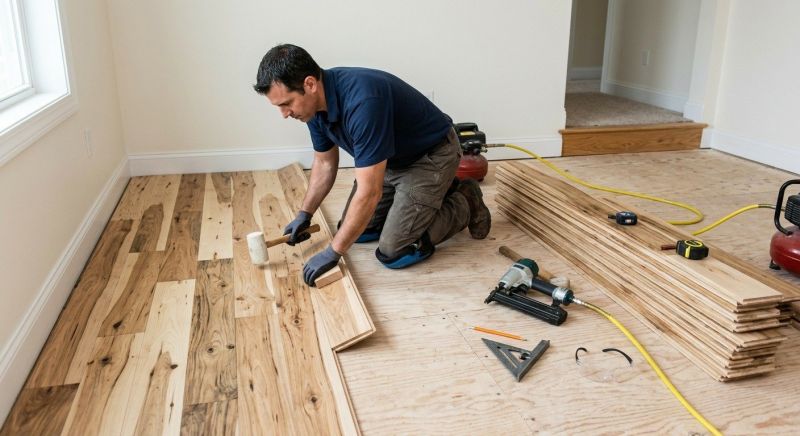 Hickory Floor Installation in Fairfax County, VA