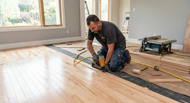 Maple Flooring Installation in Triangle, VA