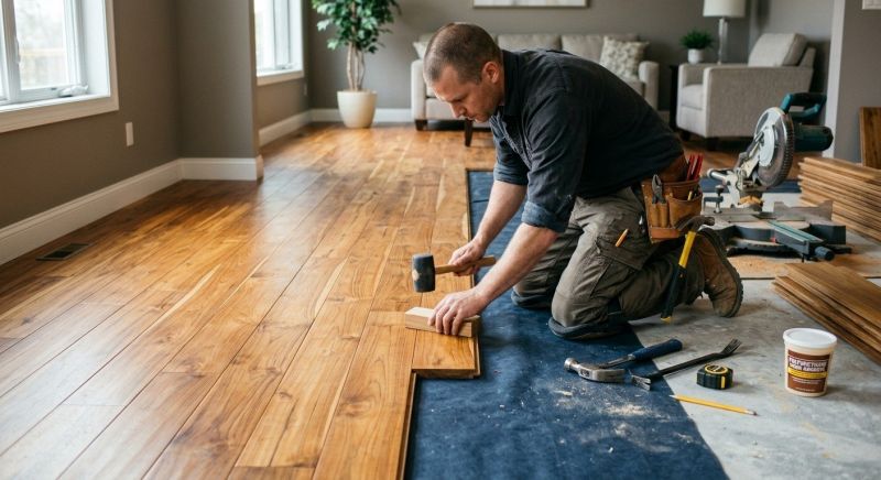 Teak Flooring Installation in Fairfax County, VA