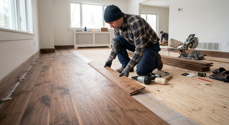 Walnut Flooring Installation in Fairfax County, VA