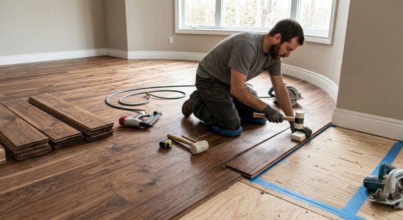 Walnut Flooring Installation in Fairfax County, VA