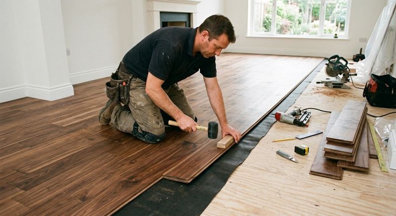 Walnut Flooring Installation in Fairfax County, VA