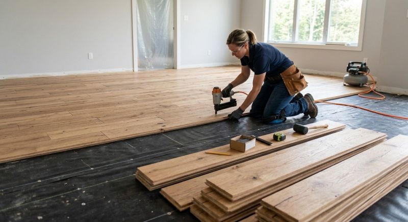 Wide Plank Floor Installation in Fairfax County, VA