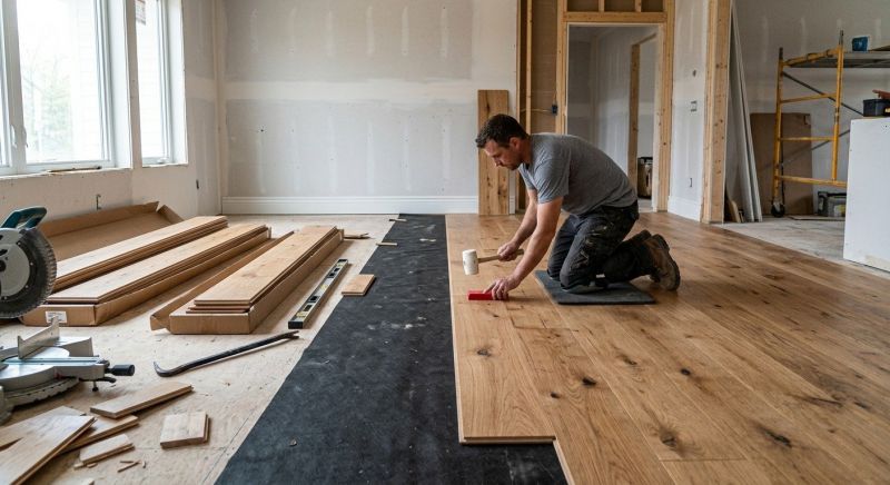 Wide Plank Floor Installation in Fairfax County, VA