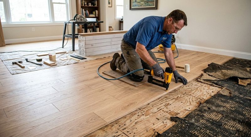 Wood Floor Replacement in Lorton, VA
