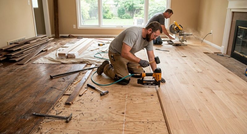 Wood Floor Replacement in Poolesville, MD