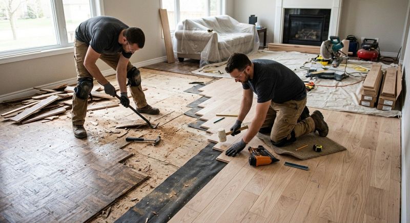 Wood Floor Replacement in Sterling, VA